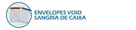 Envelopes adesivos void sangria de caixa